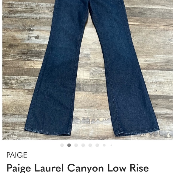 Paige Laurel Canyon Low Rise Bootcut Jeans Sz 30/10 30x34 Staple Y2K 90s Western - Picture 2 of 9